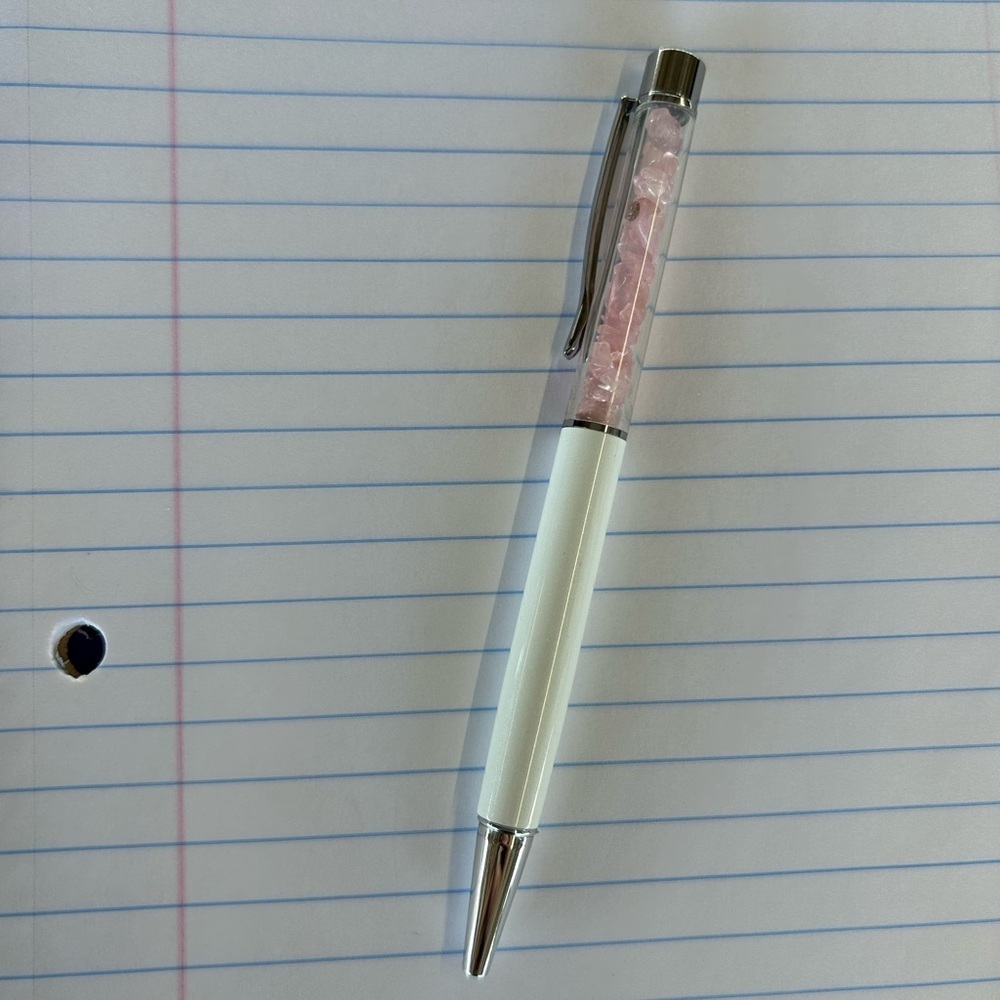 White Rose Quartz Pen
